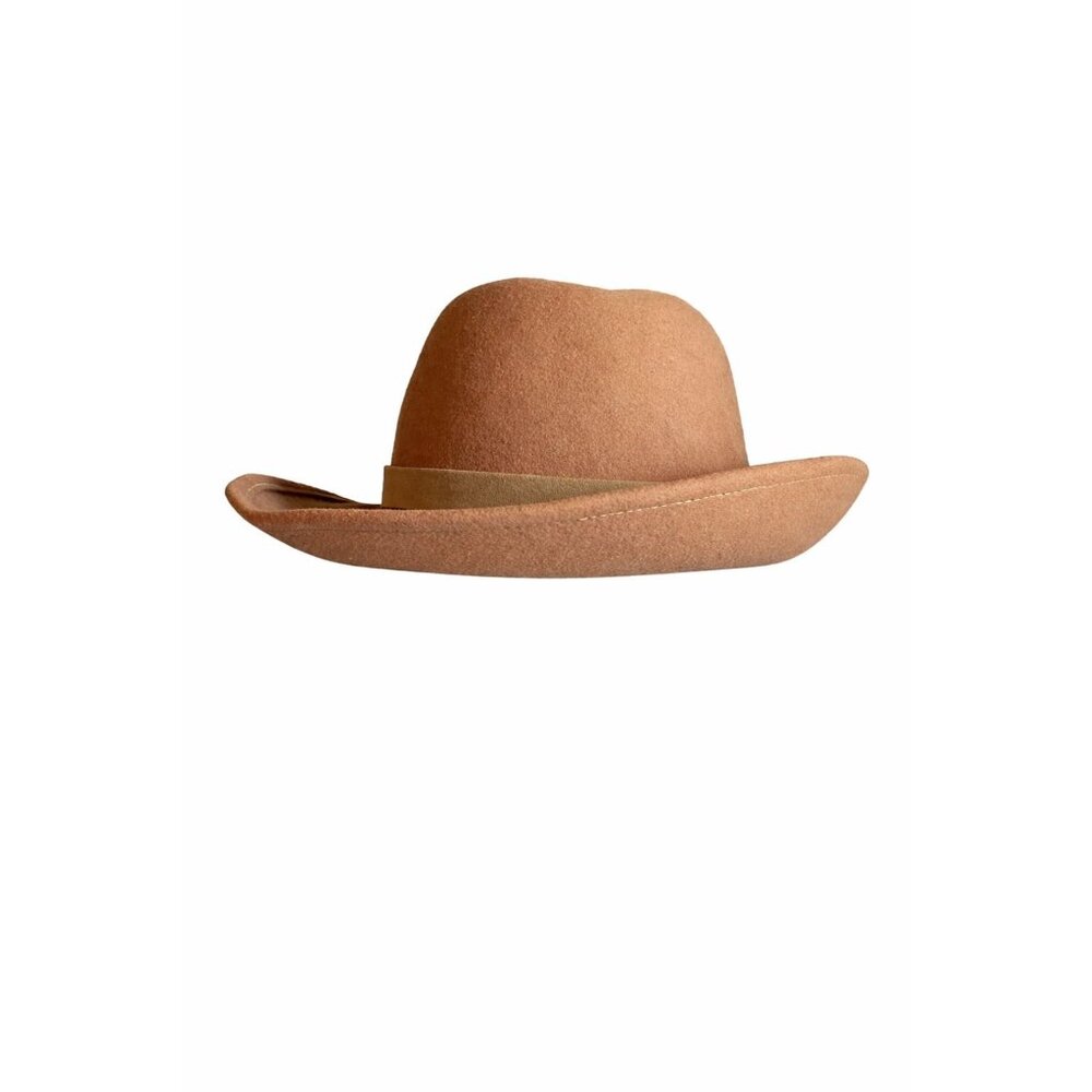 Tom Stone Kurt Jr Fedora Hat Tan Wool Western Style Costal Cowgirl